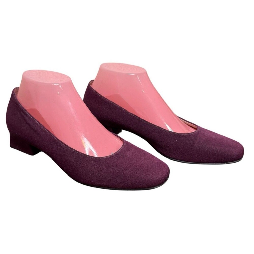 Naturalizer Women's Suede Wine Colored Block Heel Size 8M
